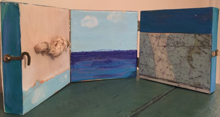 abbott_out-to-see-out-to-sea_6x-18_wax-paper-jute-metal-on-triptych-panel_2016